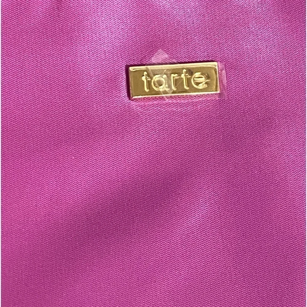 Tarte Hot Pink Zippered Cosmetic Bag NWOT